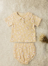 Carregar imagem no visualizador da galeria, Conjunto em linho flores