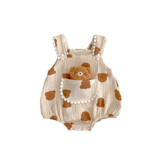 Carregar imagem no visualizador da galeria, Romper em linho ursinho removivel