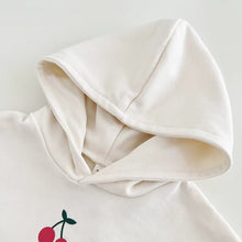 Carregar imagem no visualizador da galeria, Romper manga longa cereja com capuz