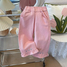 Carregar imagem no visualizador da galeria, Calça Infantil Bordado Floral