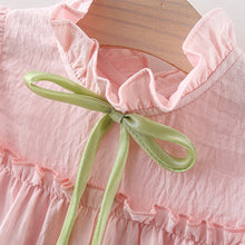 Carregar imagem no visualizador da galeria, Vestidinho Valentina Rosa com detalhe de laço 🌸