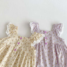 Carregar imagem no visualizador da galeria, Macacão Florzinha com Laço – Algodão Suave