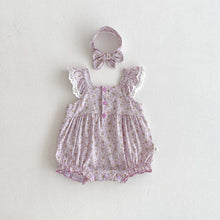 Carregar imagem no visualizador da galeria, Macacão Florzinha com Laço – Algodão Suave