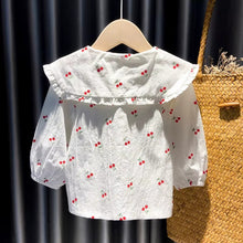 Carregar imagem no visualizador da galeria, Blusa Infantil Estampa Cerejinhas