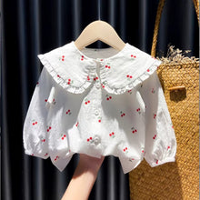 Carregar imagem no visualizador da galeria, Blusa Infantil Estampa Cerejinhas