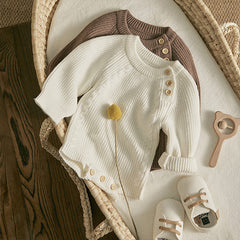 Romper em trico unissex liso