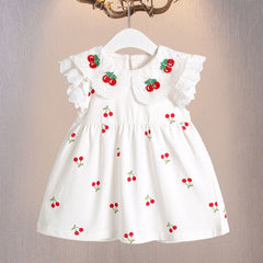 Vestido Infantil Cerejinhas – Princesa Delicada