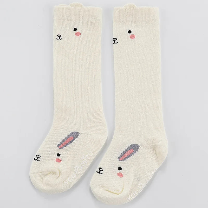 Meia infantil alta Off White