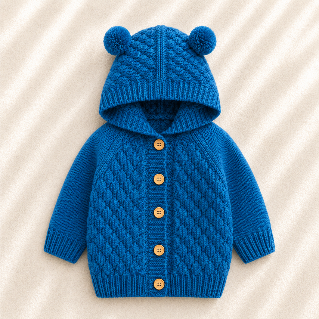 Casaco Tricô Ursinho Teddy