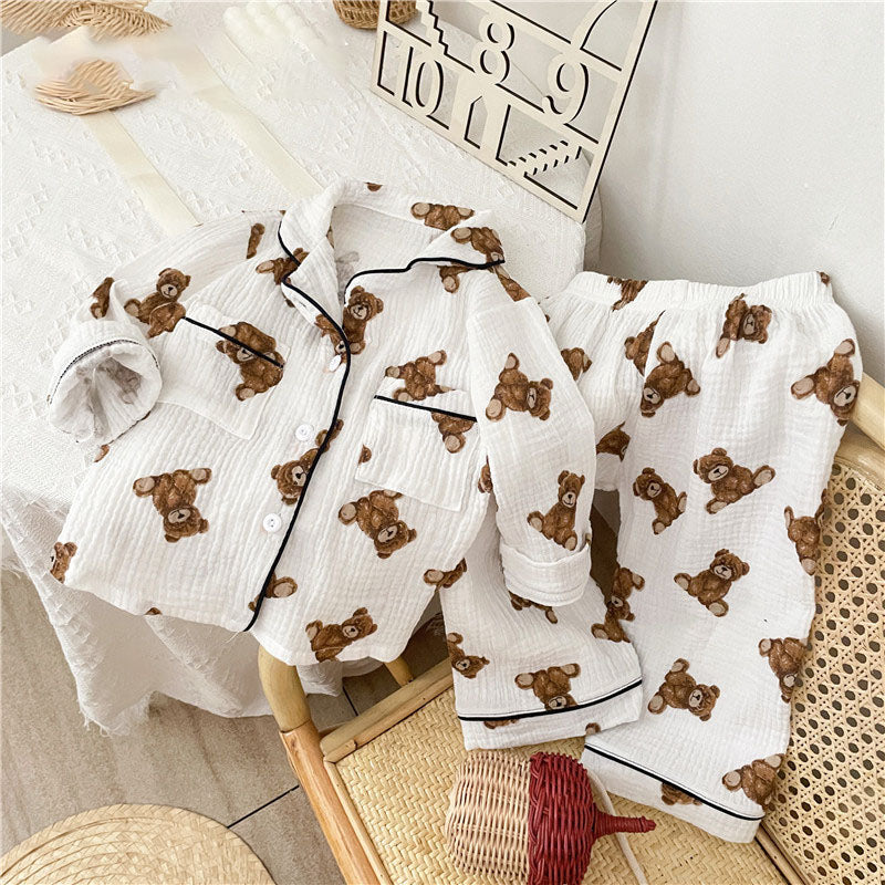 Pijama de linho Ursinhos