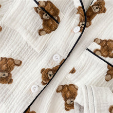 Carregar imagem no visualizador da galeria, Pijama de linho Ursinhos
