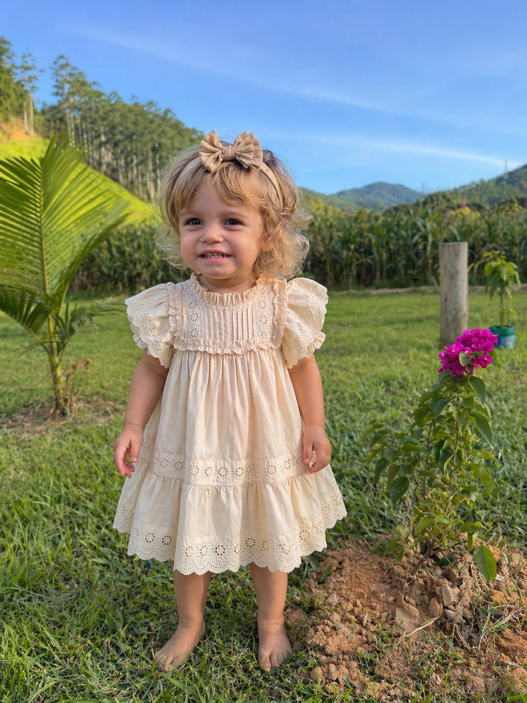 Vestido Lana, Renda Francesa – Algodão Premium