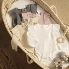 Romper básico feminino manga longa