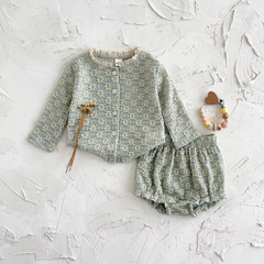 Conjunto Infantil Floral Vintage