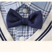 Carregar imagem no visualizador da galeria, Macacão Preppy com Camisa Xadrez e Bordados
