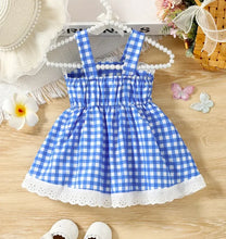 Carregar imagem no visualizador da galeria, Vestido xadrez azul
