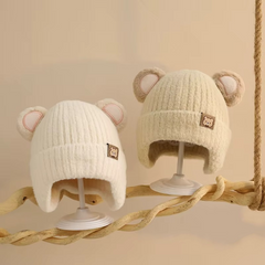 Touca de Bebê Ursinho com Orelhinhas (Unissex)