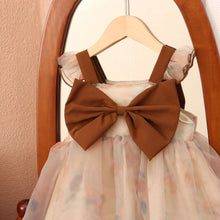 Carregar imagem no visualizador da galeria, 🤎 Vestido Laço Marrom Tie-Dye
