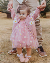 Carregar imagem no visualizador da galeria, Casaco de tricô margaridas
