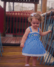 Carregar imagem no visualizador da galeria, Vestido xadrez azul

