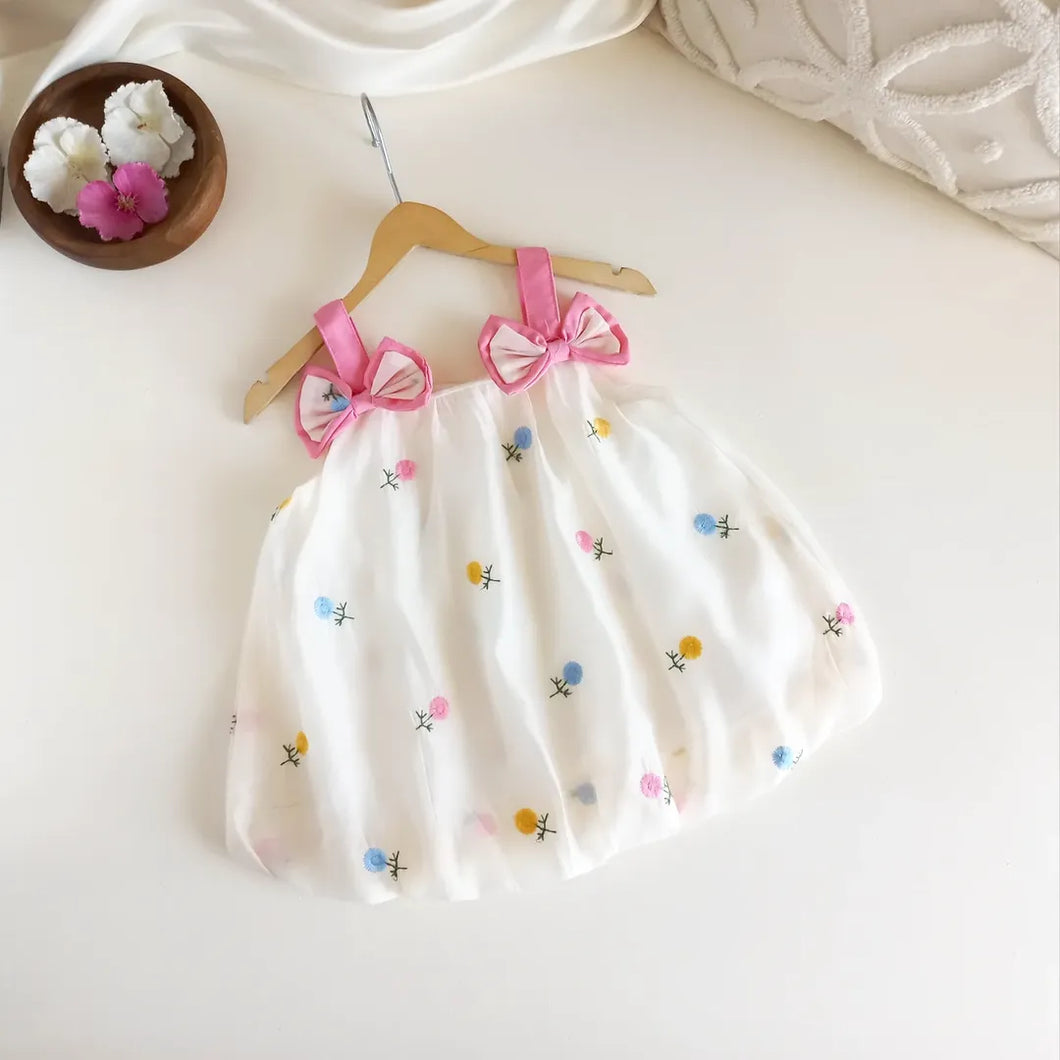 Vestido Infantil com Laços