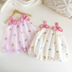 Vestido Infantil com Laços