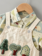 Carregar imagem no visualizador da galeria, Conjunto Jardineira Floresta com Camisa Infantil

