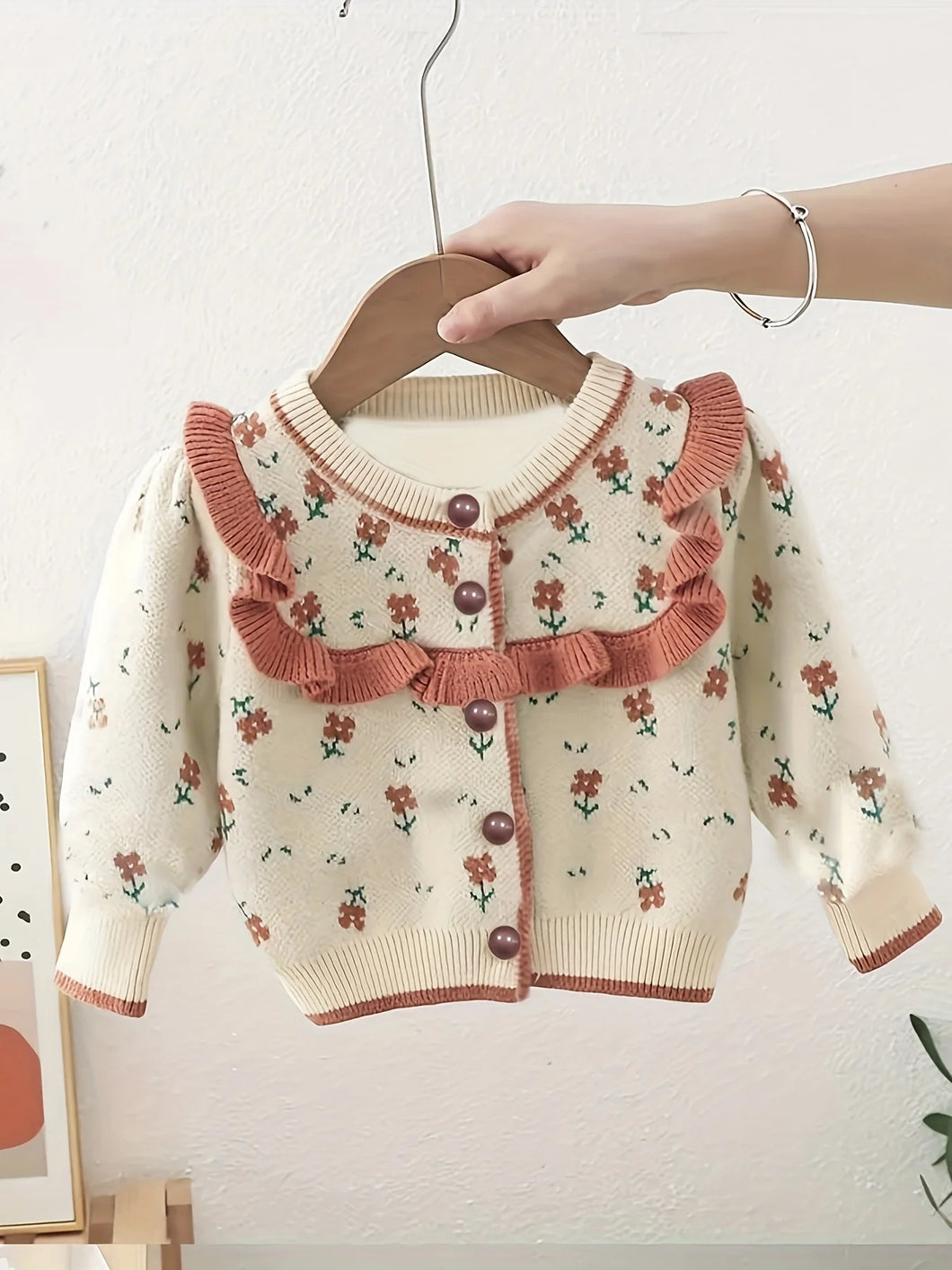 Cardigan Jardim de Outono 🍂🌸