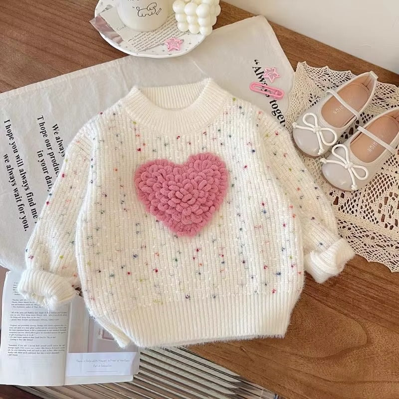 Sueter de coração branco