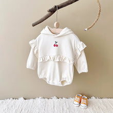 Carregar imagem no visualizador da galeria, Romper manga longa cereja com capuz
