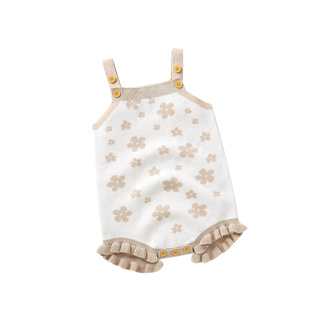 Romper tricô flores