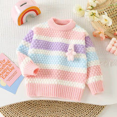 Suéter Infantil Arco-Íris Delicado