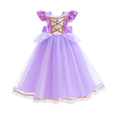 Vestido Princesa Rapunzel Lilás Infantil ✨