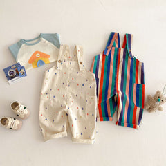 Jardineirinha Infantil Unissex – Estampas Coloridas e Divertidas 👶