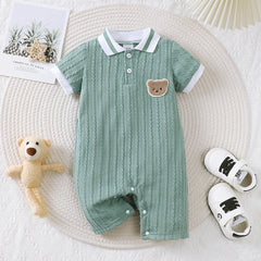 Macacão Polo Ursinho Verde 🐻💚