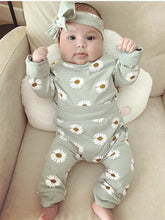 Carregar imagem no visualizador da galeria, Conjunto manga longa margaridas
