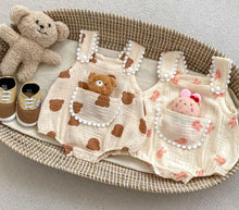 Carregar imagem no visualizador da galeria, Romper em linho ursinho removivel
