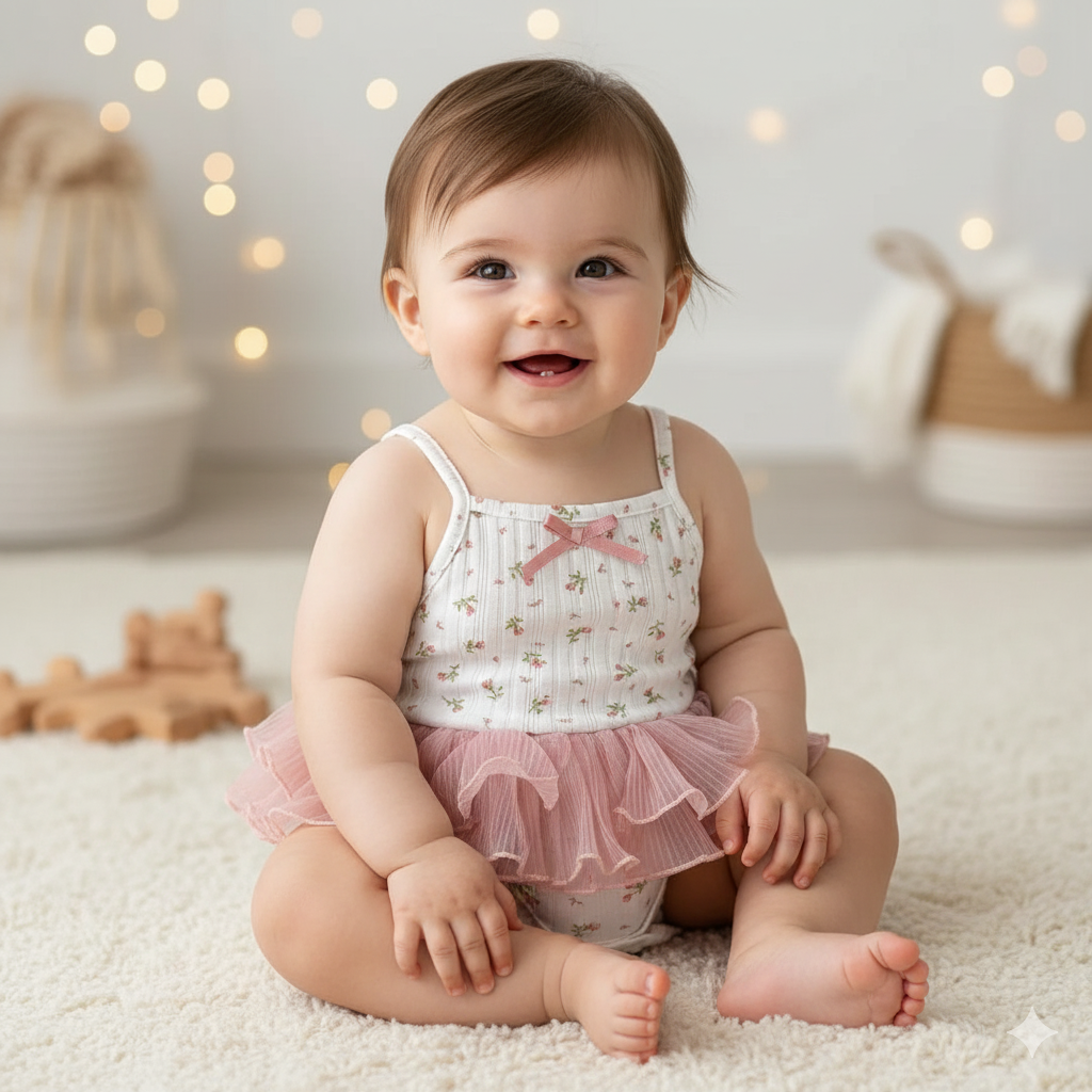 Body com Saia Tutu Floral