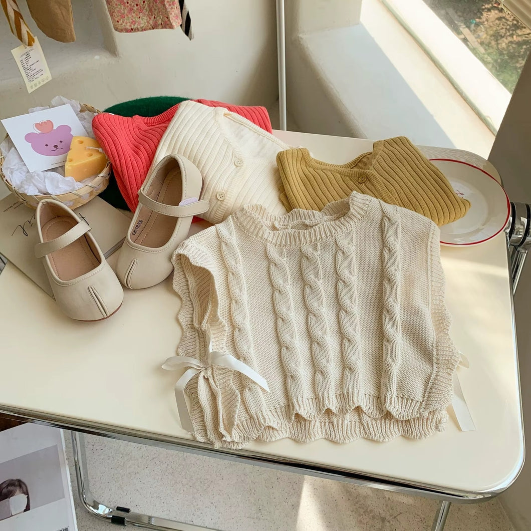 Colete Infantil Tricot Delicado